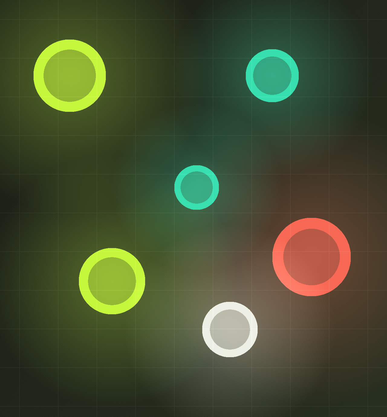 Abstrakte Figazo Signalgrafik mit leuchtenden Knoten und Arbeitsflaechen